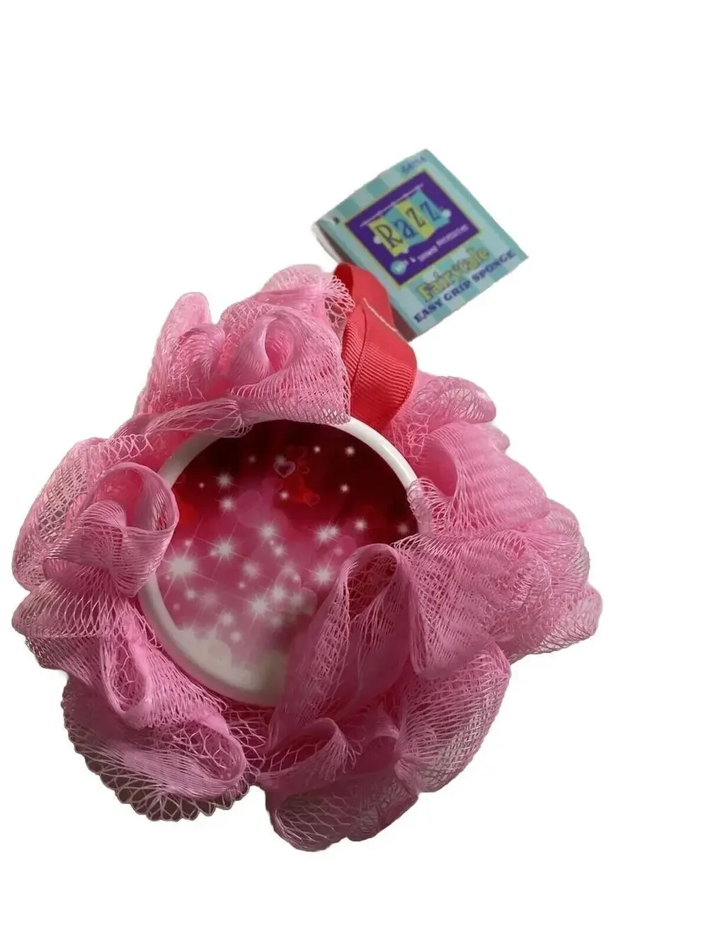 Razz Fairytale Easy Grip Sponge Loofah New Bath Body Exfoliating Cleanser